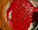 Foto langkah ke 6 dari resep Red Velvet Pancake + Cream Cheese Glaze 🇺🇲.
