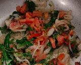 A picture of step 5 of Chenna pulav.