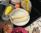 A picture of step 1 of Almond banana bread.