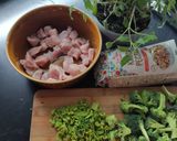 Zielone kaszotto z indykiem krok przepisu 1 zdjęcie