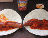 Foto del paso 4 de la receta: Tortitas con salchichas picantes
