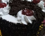 A picture of step 3 of Black forest cake.