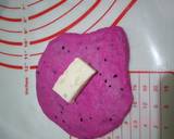 Red Dragon Fruit Bun - Banh Mi Thanh Long Nui langkah memasak 5 foto