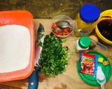 A picture of step 1 of Savory pan cake (chibi)🍽.