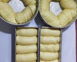 Foto langkah ke 8 dari resep 1 adonan 2 bentuk roti wool roll bread dan roti sobek.