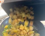 A picture of step 6 of Spicy Lebanese Potatoes in an air fryer- Batata harra.