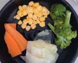 Hình bước làm 1 của món Súp gà rau củ