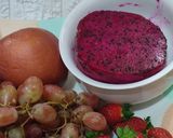 Gambar langkah 1 resipi Puding Buah-Buahan Sos Kacang Merah.