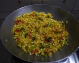 A picture of step 4 of Veg sago poha.