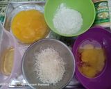 Foto langkah ke 1 dari resep 63. Cheddar Cheese Ogura Cake.