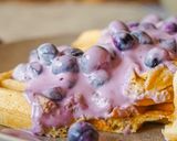 Foto del paso 2 de la receta: Gofres de yogur con arándanos