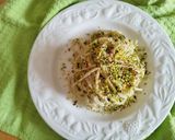 Foto del passaggio 2 della ricetta Spaghettoni alla crema di ricotta e pesto di pistacchi