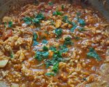 A picture of step 4 of Egg Kheema.