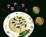 A picture of step 9 of Khaman Dhokla.