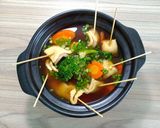 Hình bước làm 3 của món Canh chả cá Hàn Quốc
