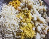A picture of step 1 of Corn cheese balls.
