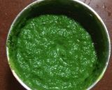 A picture of step 4 of Palak Paneer.