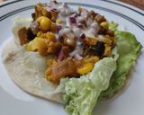 Foto del paso 8 de la receta: Wrap🌯🍆 de salteado de coliflor, berenjena y maíz🌽 tierno🥙🌯