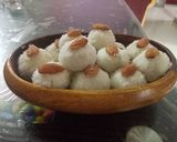 A picture of step 8 of Kacha rasgulla.