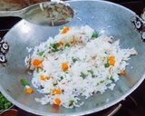 A picture of step 3 of Basil Pesto Rice With Vegetables.
