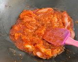 Csirkepaprikás borsóval recept fázis 3 fotója