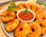 A picture of step 4 of Suji Potato Vada.