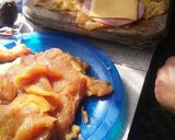 Foto del paso 3 de la receta: Pollo envuelto con espagueti