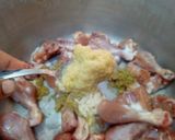 A picture of step 4 of Kache Ghosht Ki Biryani.