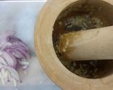 A picture of step 3 of Mutton Fried with garlic.