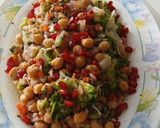 A picture of step 5 of Chickpeas salad / healthy, protein, diet salad.