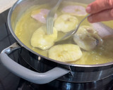 Foto del paso 7 de la receta: Merluza, habitas y sopa de guisantes