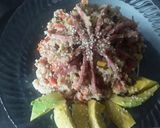 Foto del paso 8 de la receta: "Arroz de coliflor con tres delicias a mi manera"🍚🍛🍚🤔😁😉