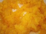 Canastitas de calabaza y pollo, con arroz con queso