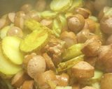 A picture of step 4 of Stovetop Hotdog and Potato Stew.