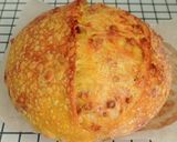 Foto langkah ke 22 dari resep Kunyit Chili Flakes Cheese Sourdough Bread (Open Bake Method).