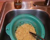 A picture of step 8 of Mike's Garlic Linguini Alfredo.