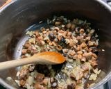 Une image de l'étape 10 de Pâtes Pipe Rigate au saumon et champignons.