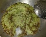 A picture of step 2 of Palak Peanut Chaman.