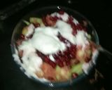 A picture of step 2 of Creamy Pasta Fruit Salad.