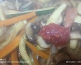 Foto del paso 6 de la receta: Udon con verduras, tortilla y secreto adobado