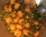 A picture of step 7 of Methi Matar Aloo.