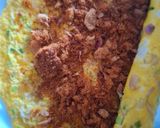 Foto langkah ke 4 dari resep Telur Dadar Abon Gulung.