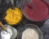 A picture of step 1 of Fruits ice cream.