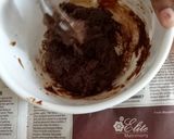 A picture of step 2 of Choco lava cake.