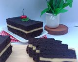 Foto langkah ke 5 dari resep Brownies Lapis Keju.