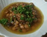 A picture of step 1 of Chikar cholay.
