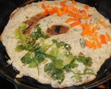 A picture of step 2 of For a Healthy Bharat Mata -Tri Color Adai.