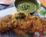 A picture of step 5 of Makhana Aloo crispy Tikki.