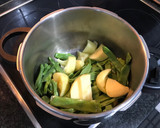 Foto del paso 2 de la receta: Patatas con vainas y jamón serrano