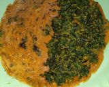 A picture of step 3 of Methi stuffed besan chilla.